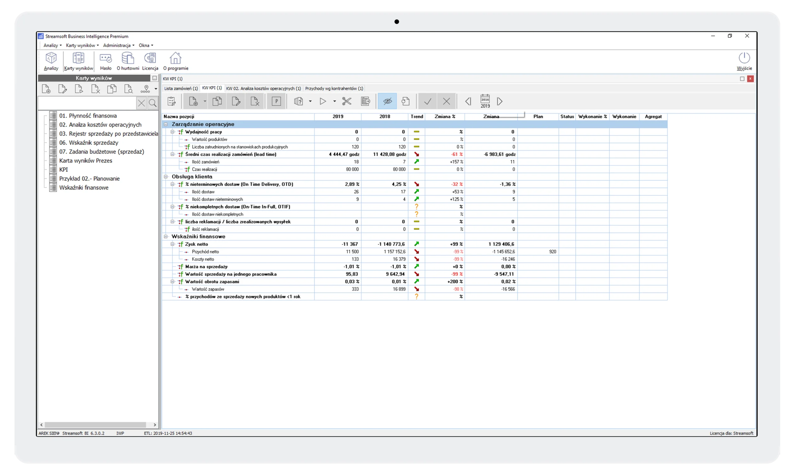 Moduł Business Intelligence 1 Streamsoft Kraków