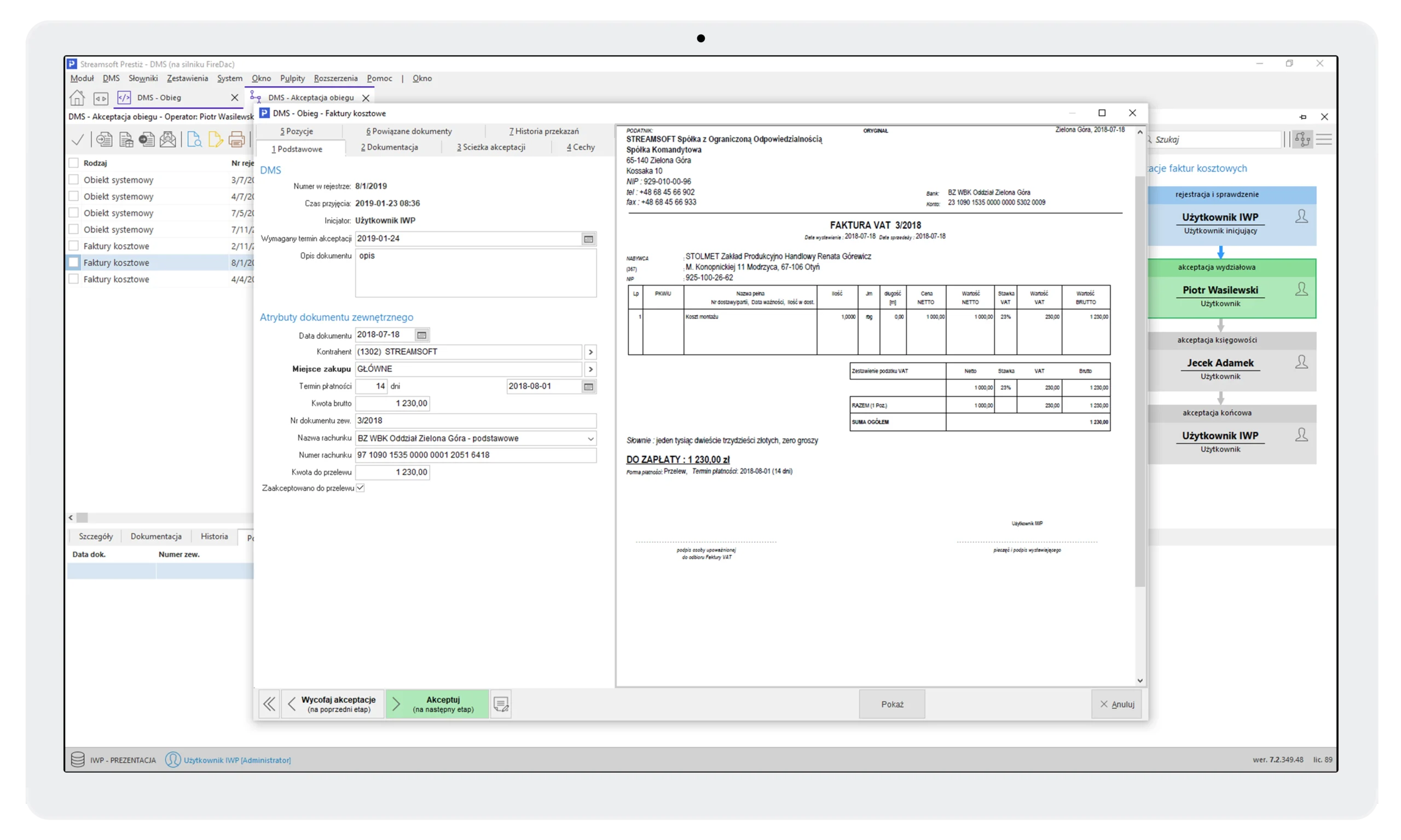 Moduł DMS 2 Streamsoft Kraków