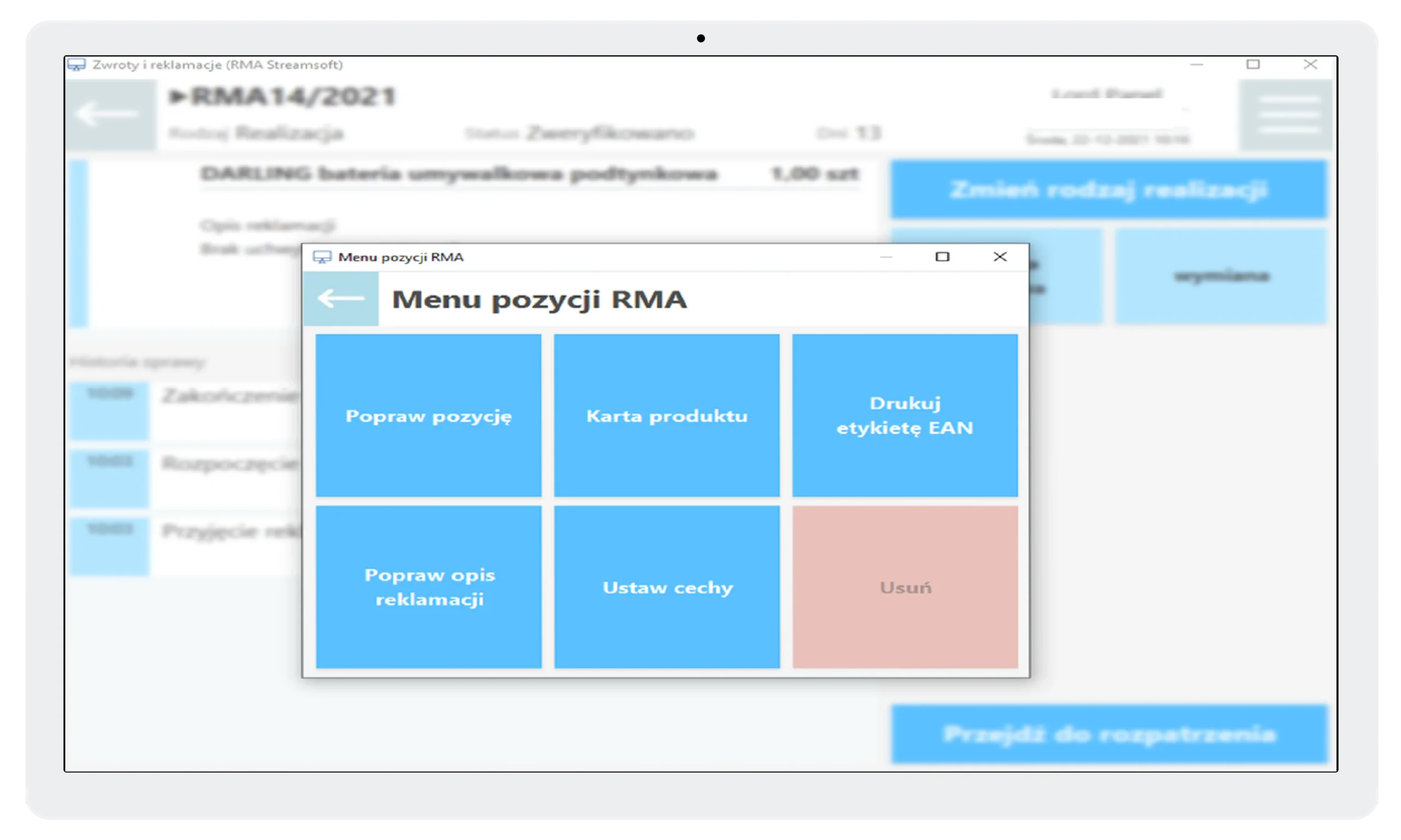 Moduł RMA 1 Streamsoft Kraków