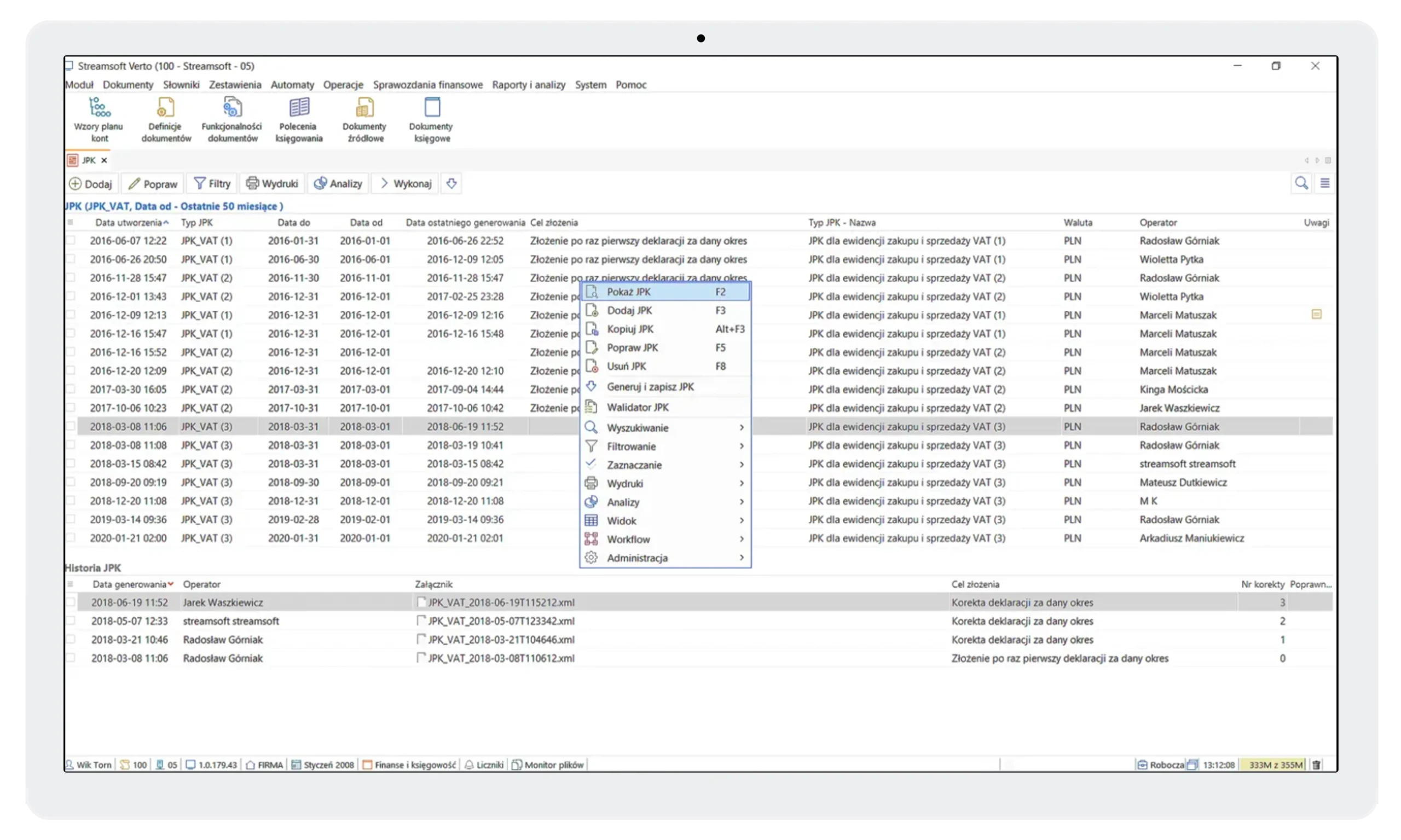 Moduł finanse i księgowość 1 Streamsoft Kraków