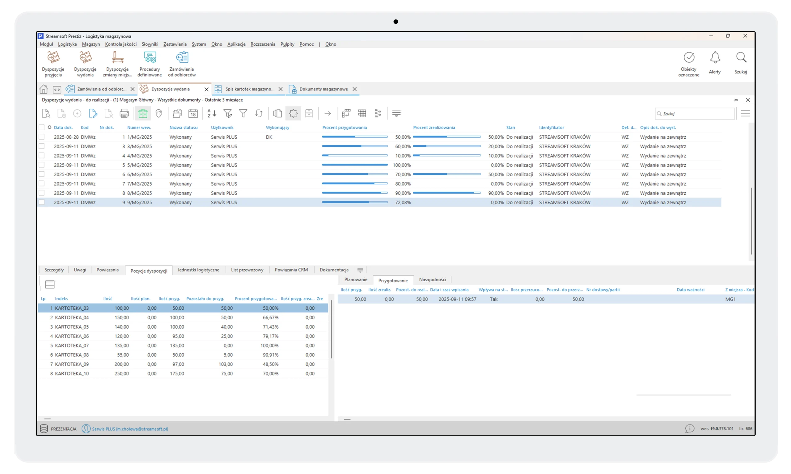 Moduł logistyka 1 Streamsoft Kraków