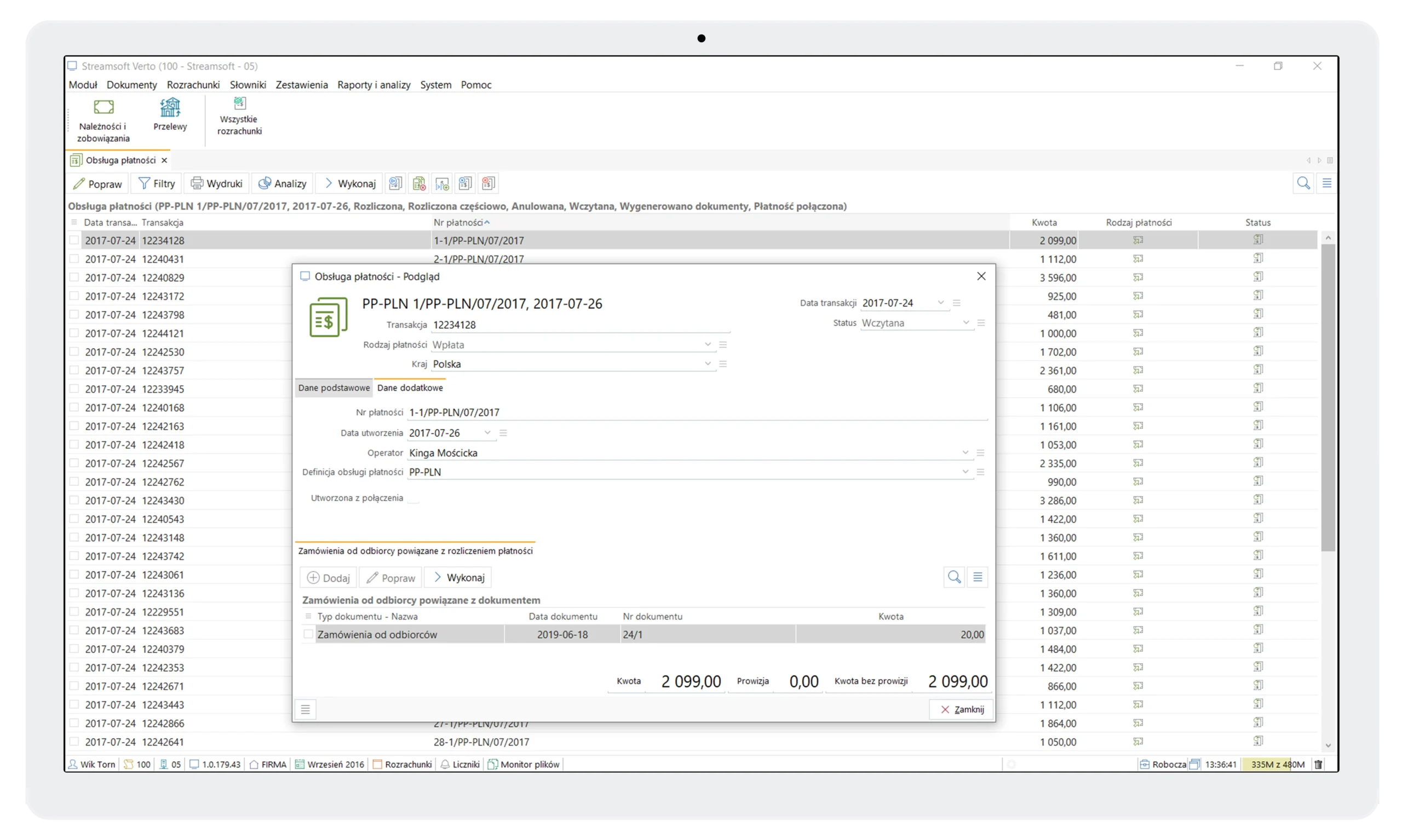 Moduł rozrachunki 3 Streamsoft Kraków