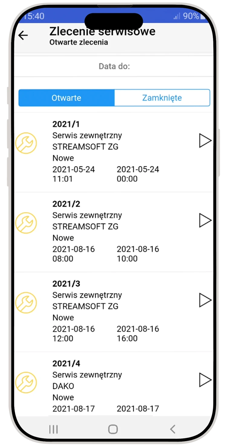 Moduł serwis 1 Streamsoft Kraków