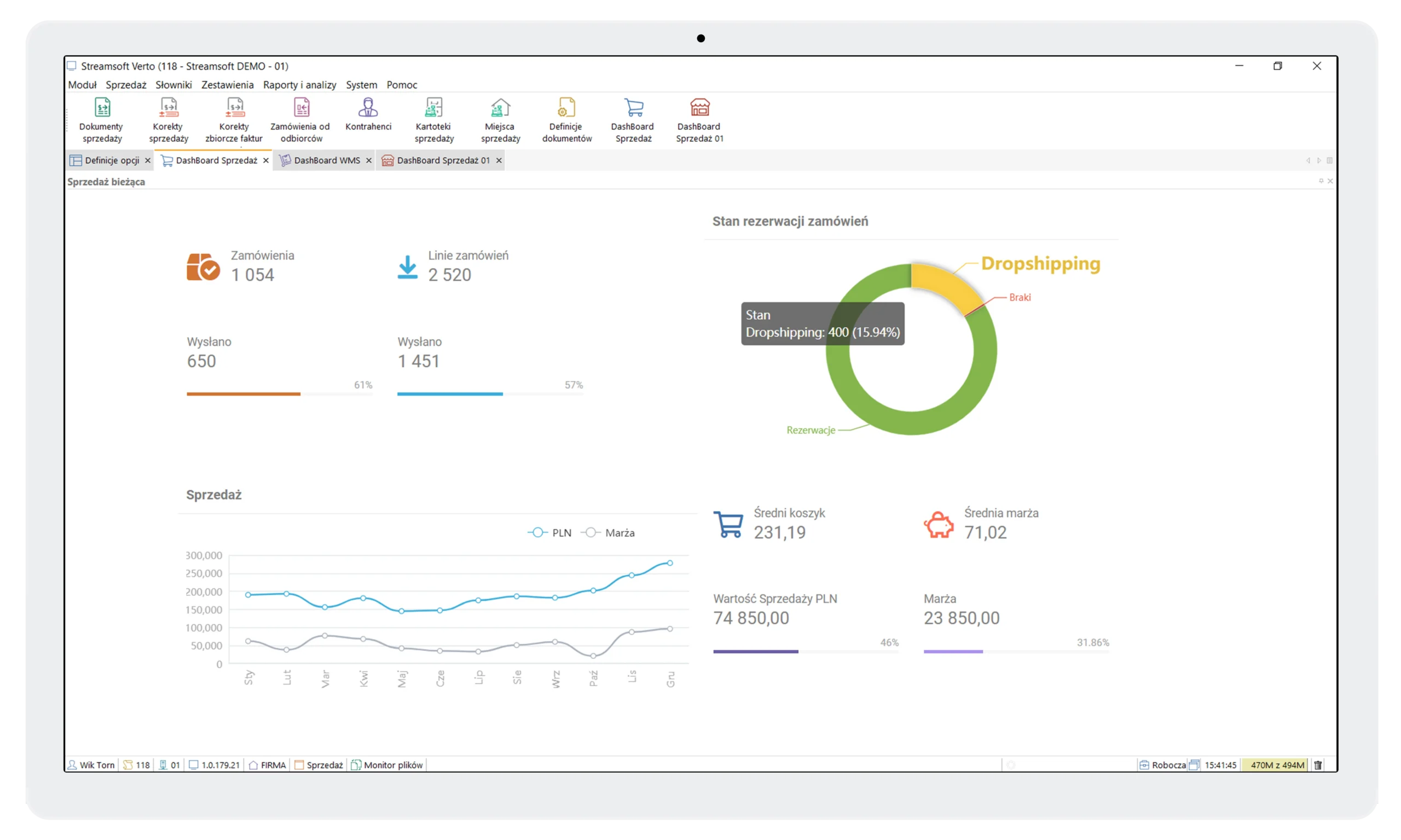 Moduł sprzedaż 2 Streamsoft Kraków