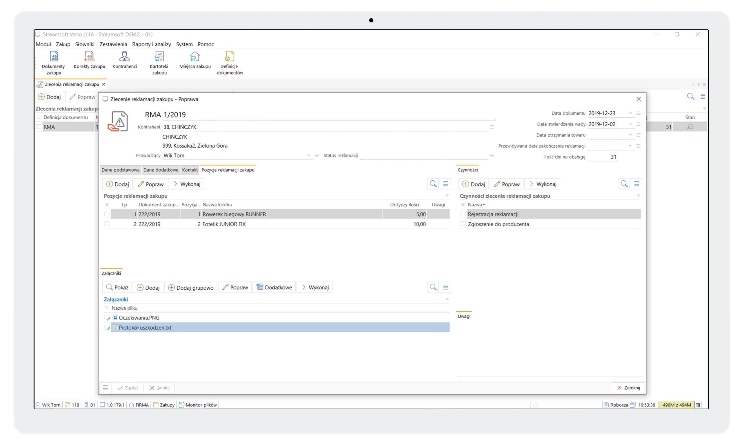 Moduł zakupy 3 Streamsoft Kraków